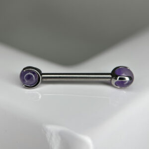 Piercing mamilo - Amethyst Stone