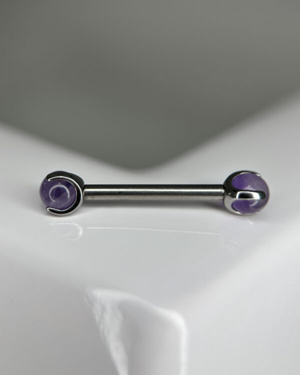 Piercing mamilo - Amethyst Stone