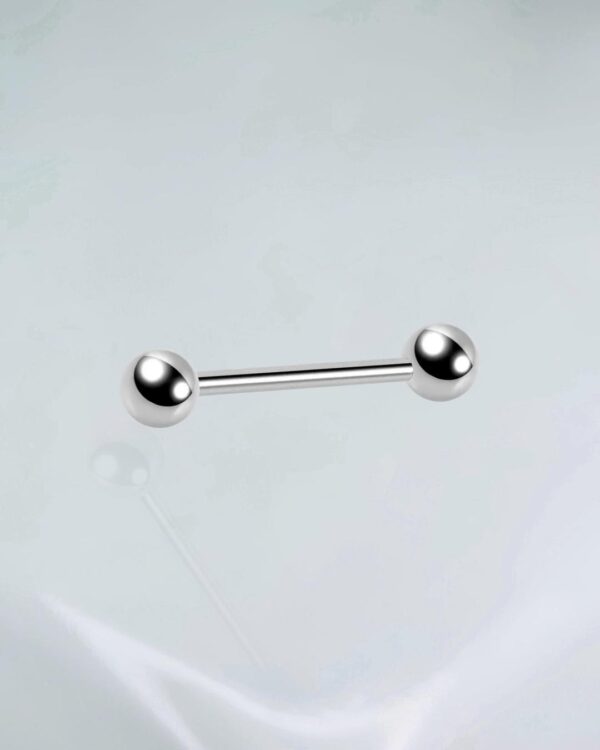 Micro barbell reto titânio ASTM F-136