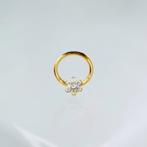 Segmento flor titânio PVD gold