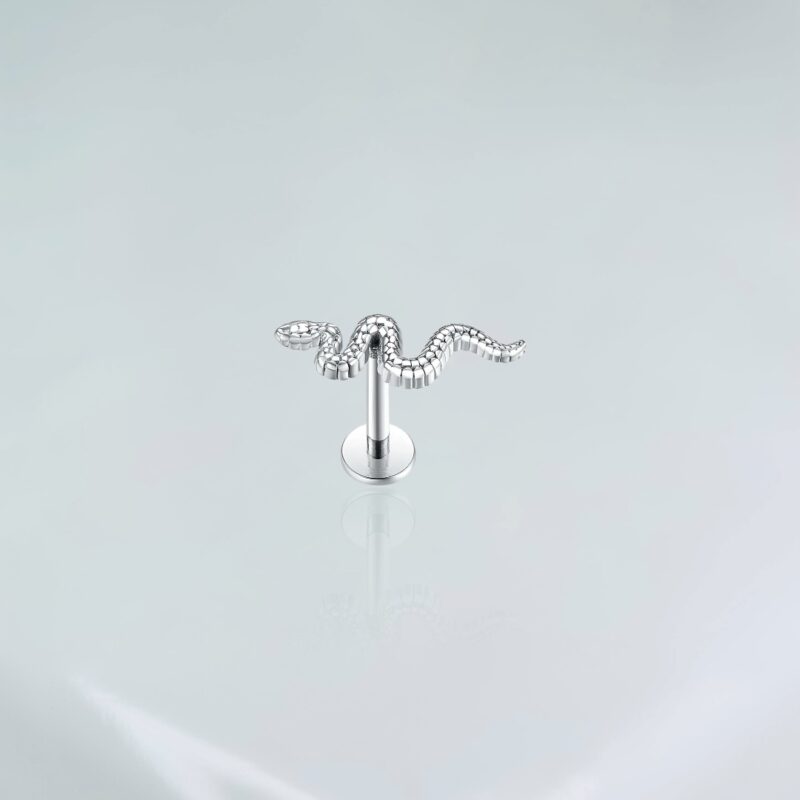 Piercing Titânio Labret Cobra