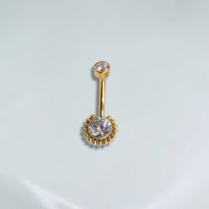 Piercing navel zirconia com esferas