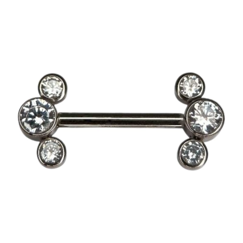 piercing titânio nipple cluster