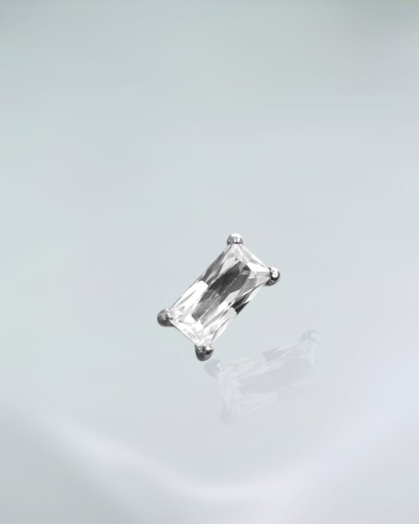 Piercing zirconia retangular