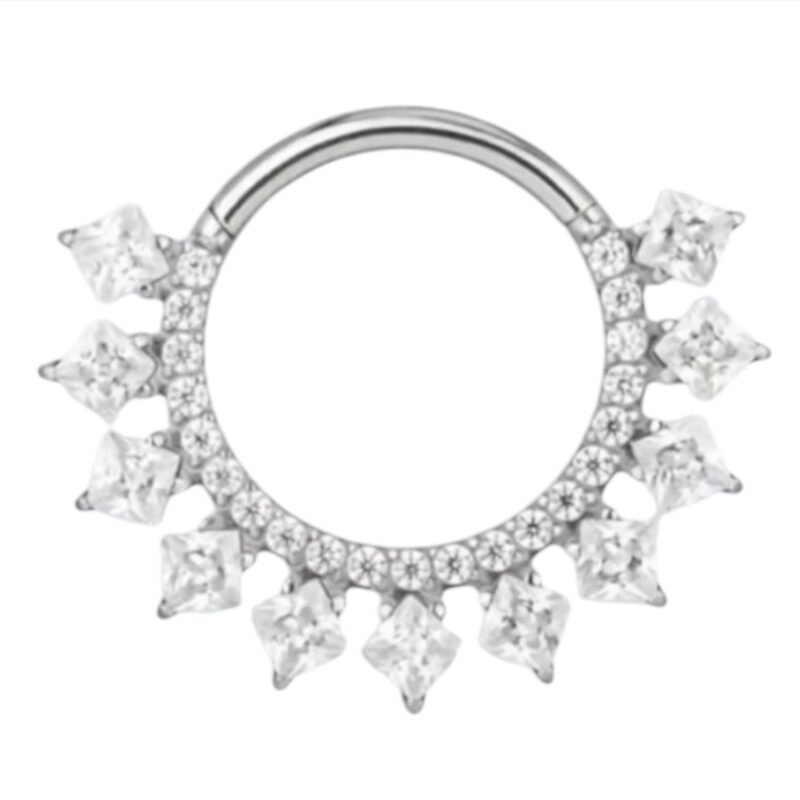 piercing titânio segmento frontal zirconias