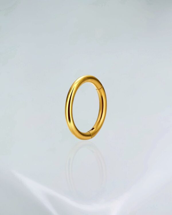 Segmento liso titânio PVD gold