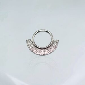 Segmento clicker martelado titânio ASTM F-136