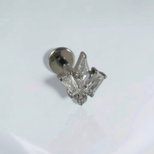 Piercing labret zirconias titânio ASTM-F136