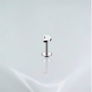 Piercing labret mini lua titânio ASTM F-136
