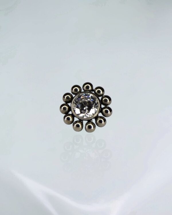 Piercing labret zirconias com esferas titânio ASTM F-136