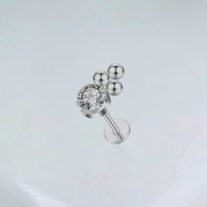 Piercing zirconia com esferas ll titânio ASTM F-136