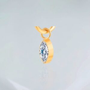 Pingente navete PVD Gold