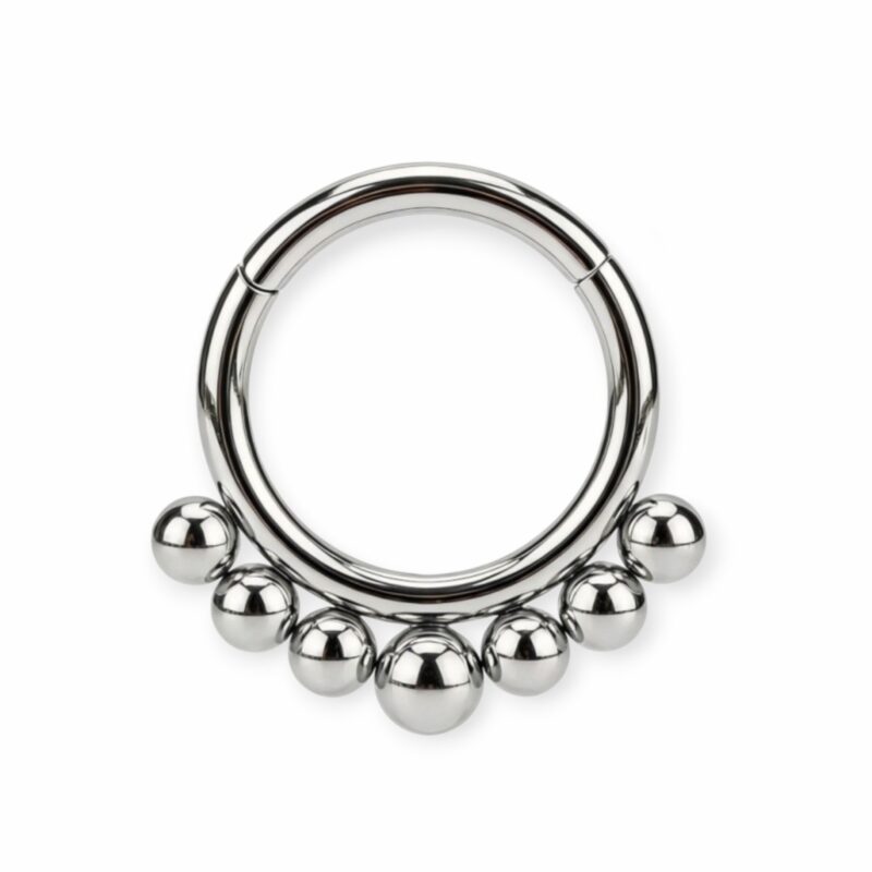 piercing titânio segmento clicker indiano