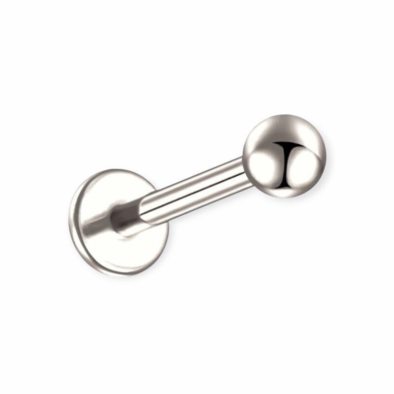piercing de titânio labret basic ball