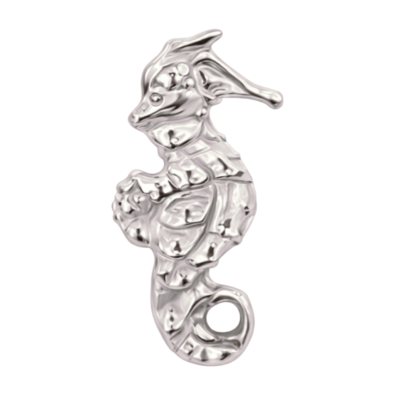 piercing de titânio labret folhas cravejadas