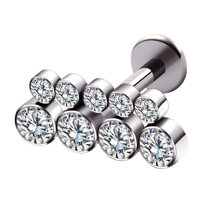 piercing de titânio labret maxxi