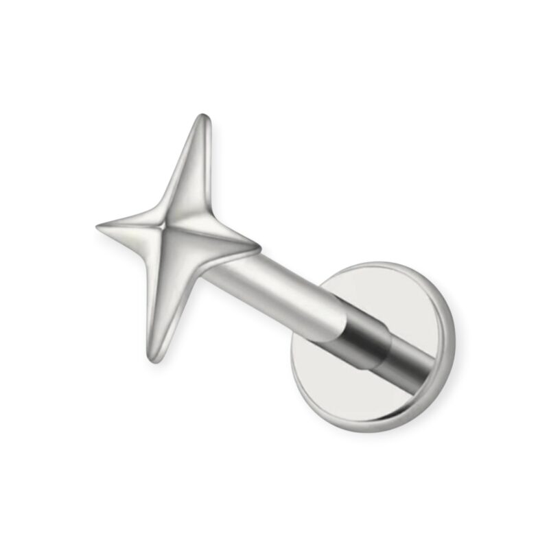 Piercing Labret Star - Titânio