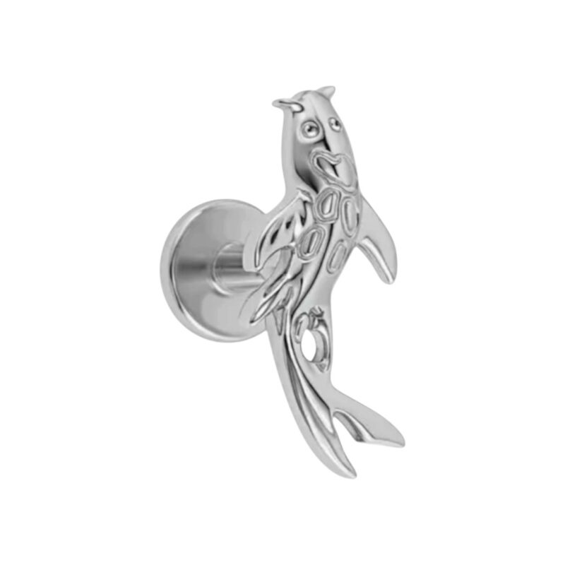 Piercing Labret Carpa - Titânio