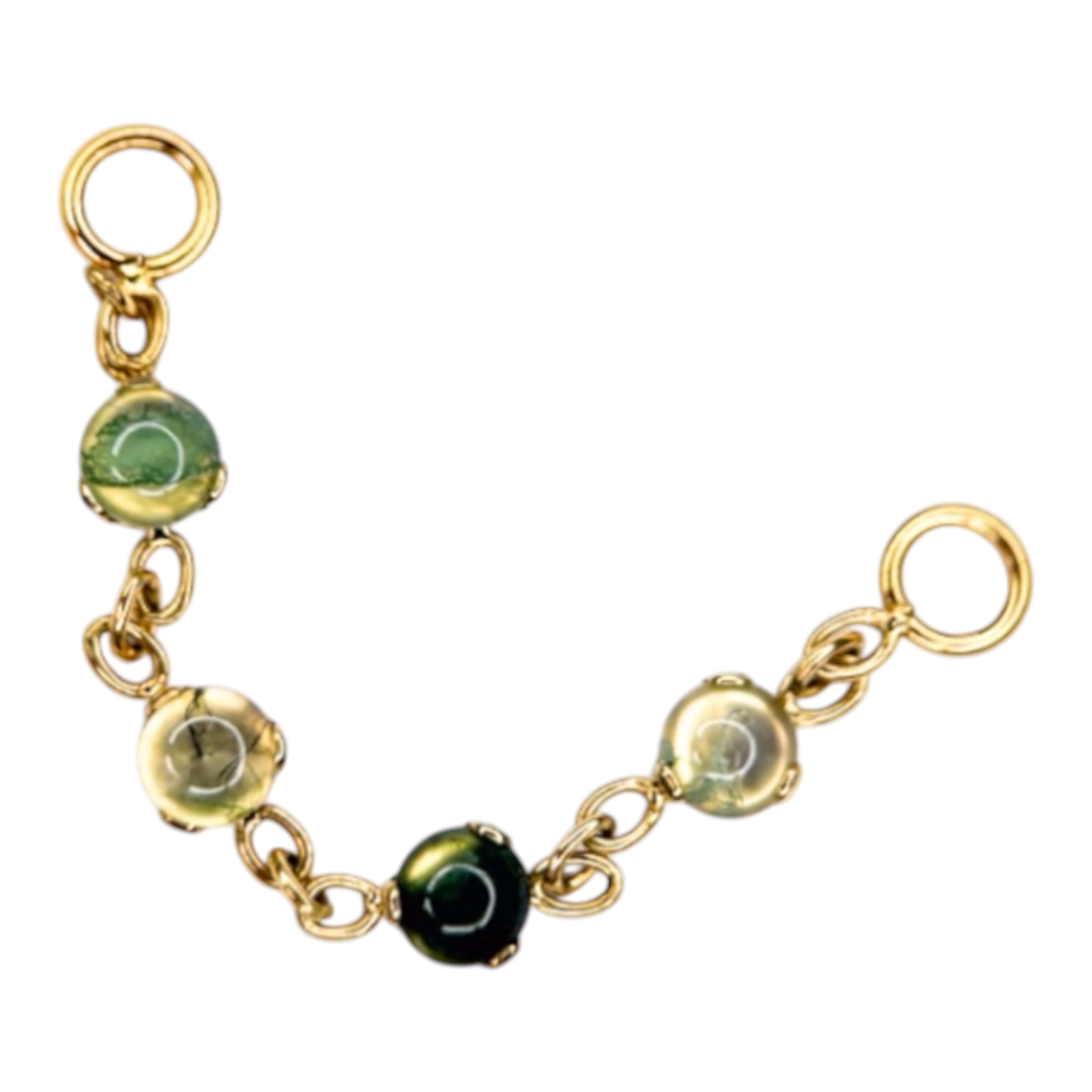 Corrente Moss Agate Stone - Titânio - Image 2