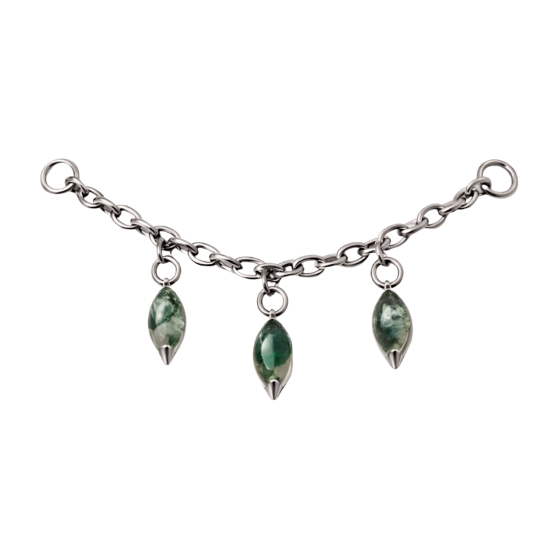 Corrente Labradorite Stone - Titânio